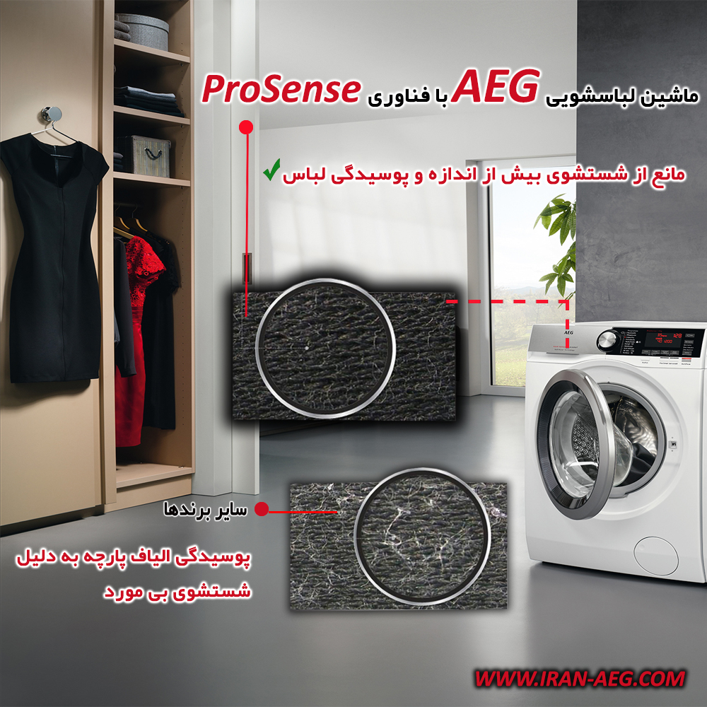 فناوری ProSense در لباسشویی های AEG